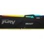 MEMORIA RAM DIMM KINGSTON FURY BEAST RGB EXPO 16GB DDR5 5600MTS CL36 NEGRO KF556C36BBEA 16