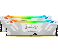 MEMORIA RAM DIMM KINGSTON FURY RENEGADE RGB XMP 32GB DDR5 7600MTS CL38 BLANCO KIT 2 KF576C38RWAK2 32