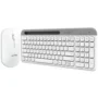 KIT TECLADO Y MOUSE ACTECK VIRTUOS SILK MK720 SLIM RANURA LIGERO BT 4000 DPI COLOR BLANCO AC 936262