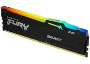 MEMORIA RAM DIMM KINGSTON FURY BEAST RGB XMP 32GB DDR5 6000MTS CL30 NEGRO KF560C30BBA 32