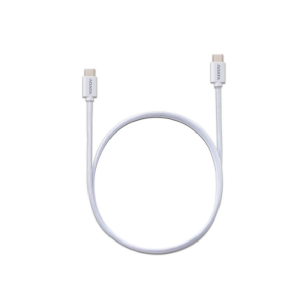 CABLE ADATA TIPO C A TIPO C 200 CM TRENZADO CON FIBRA DE NYLON BLANCO CACC200PNWH
