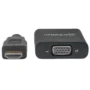 CABLE CONVERTIDOR MANHATTAN HDMI A VGA HD15 1080P MACHO HEMBRA NEGRO 151467