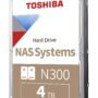 DISCO DURO INTERNO TOSHIBA N300 NAS 4TB 7200RPM Y 256MB CACHE HDWG740XZSTC