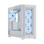 GABINETE CORSAIR ICUE 5000X RGB MEDIA TORRE QL EDITION BLANCO VERDADERO ATX CC 9011233 WW
