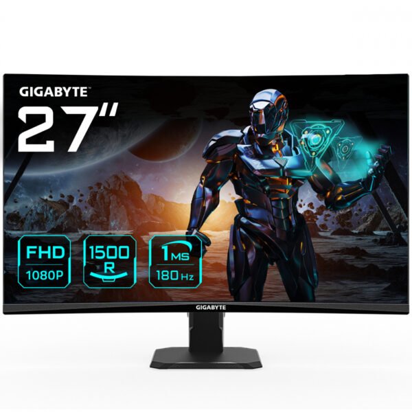 Monitor Gamer Curvo Gigabyte GS27FC 27",1920x1080 Full HD