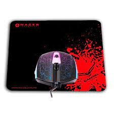KIT NACEB MOUSE OPTICO GAMER 1200DPI Y MOUSE PAD NA 632