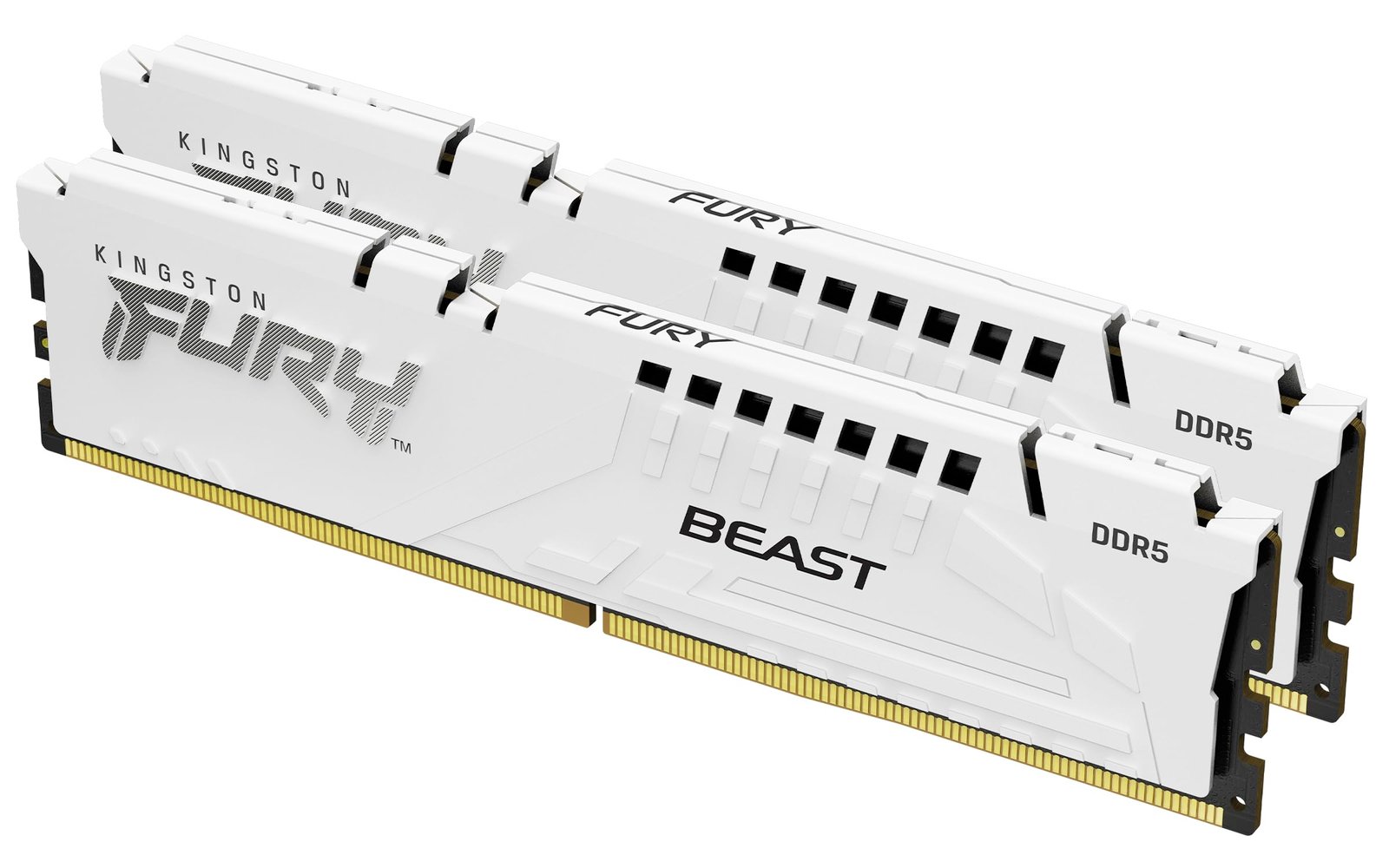 MEMORIA RAM DIMM KINGSTON FURY BEAST EXPO 64GB KIT 2 DDR5 6000MTS CL30 BLANCA KF560C30BWEK2 64