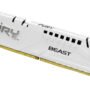 MEMORIA RAM DIMM KINGSTON FURY BEAST XMP 32GB DDR5 6000MTS CL30 BLANCA KF560C30BW 32