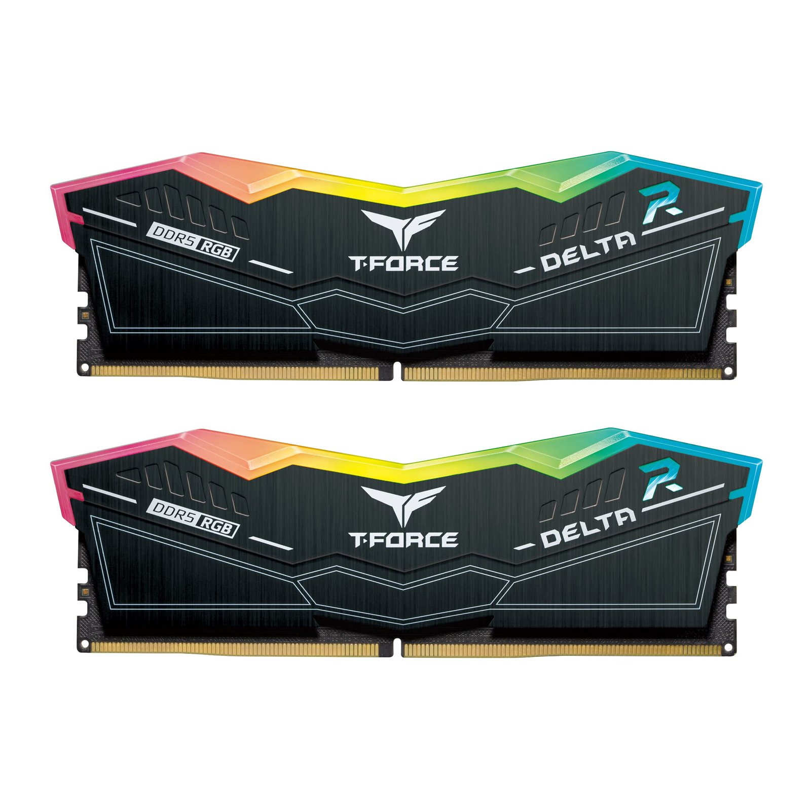 MEMORIA RAM DIMM TEAM GROUP T FORCE DELTA DDR5 6000MHZ 64GB 2X32GB RGB NEGRO FF5D564G6000HC38ADC01