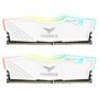 MEMORIA RAM DIMM TEAMGROUP T FORCE DELTA RGB 16GB 8GBx2 DDR4 3600MHZ PC4 28800 1.35 V  BLANCO TF4D41