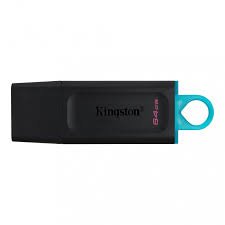 MEMORIA USB KINGSTON 64GB 3.2 GEN 1 DATA TRAVELER EXODIA S NEGRO DTXS 64GB