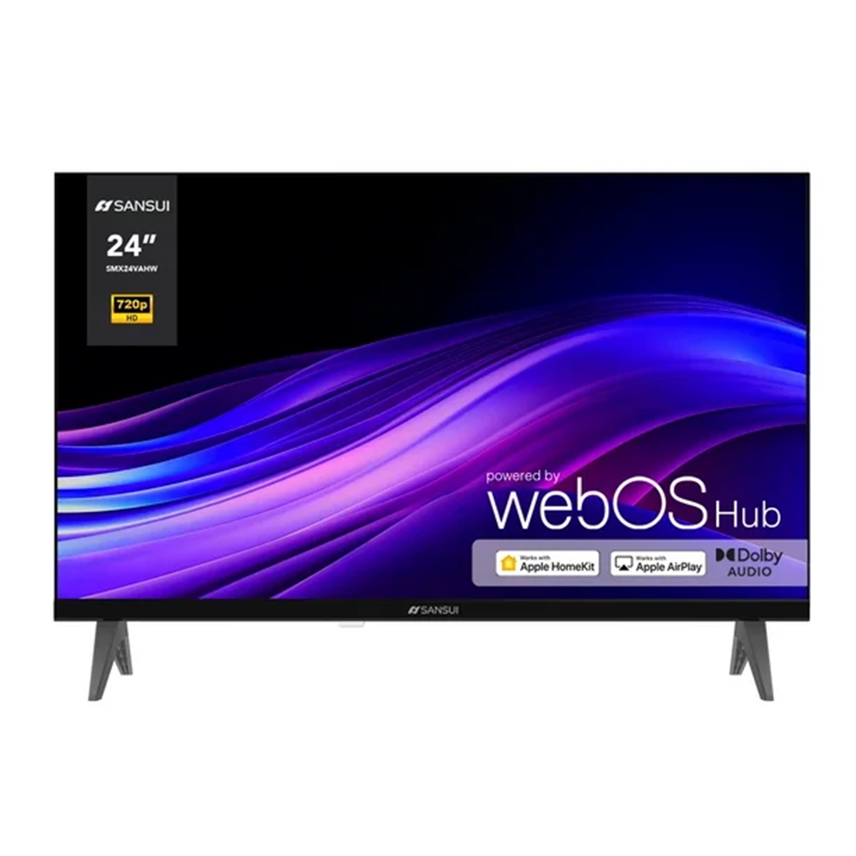SANSUI SMX24VAHW TV 24 Pulgadas HD Smart TV, WiFi