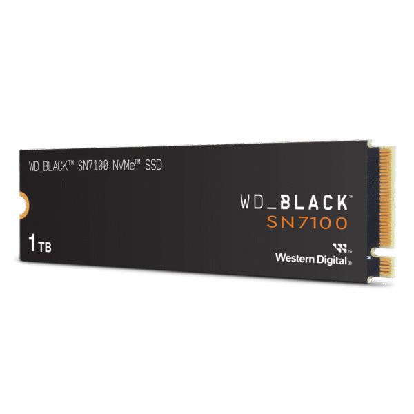 SSD INTERNO WESTERN DIGITAL WD BLACK SN7100 NVME 1TB  PCIE GEN4 7250MBS WDS100T4X0E