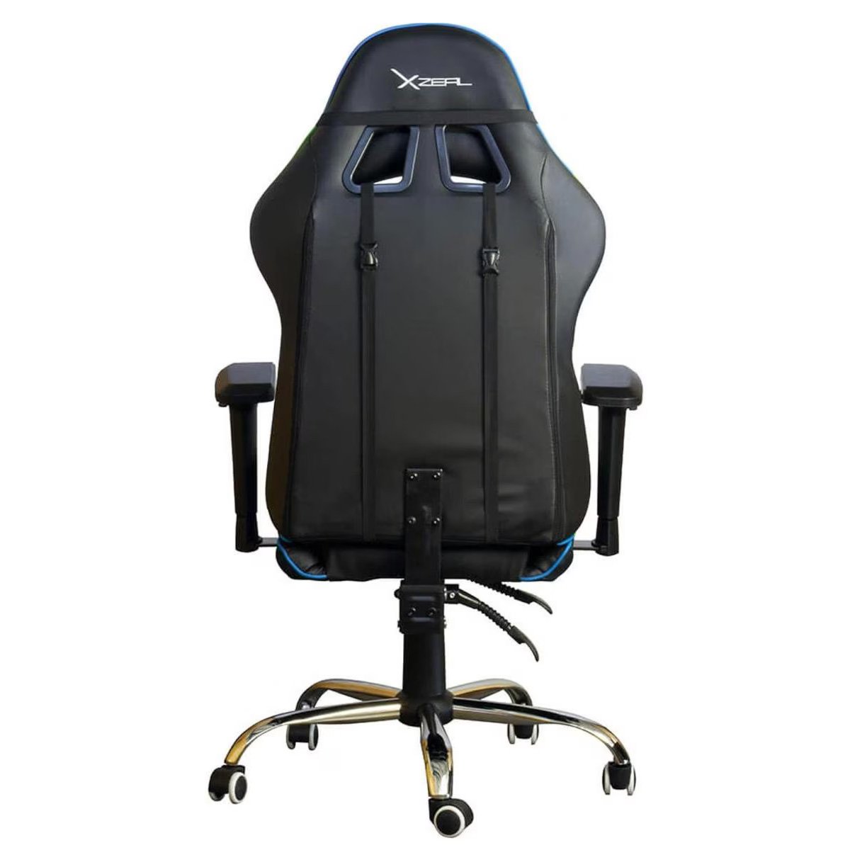 SILLA GAMER XZEAL XZ10 NEGRO PVFURN C/160GRADOS, SOPORTE LUMBAR/SUPERIOR
