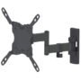 Soporte TV Manhattan 13" A 42" 20 Kg de Pared, Doble Movimiento Articulado, Color Negro