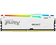 MEMORIA RAM DIMM KINGSTON FURY BEAST BLANCO RGB XMP 64GB KIT DE 2 DDR5 5600MTS CL40 KF556C40BWAK2 64