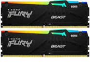 MEMORIA RAM DIMM KINGSTON FURY BEAST RGB EXPO 64GB KIT DE 2 DDR5 5200MTS CL36 KF552C36BBEAK2 64