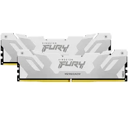 MEMORIA RAM DIMM KINGSTON FURY RENEGADE BLANCO XMP 32GB KIT DE 2 DDR5 6400MTS CL32 KF564C32RWK2 32