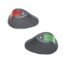 Set de Luces de Navegación Verticales Rojo / Verde con Carcasa en Color Negro para Embarcaciones a Motor de Menos de 20 Metros