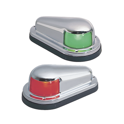 Set de Luces Laterales de Montaje Horizontal con Carcasa de Acero para Embarcaciones a Vela o a Motor de Menos de 12 Metros