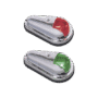 Set de Luces de Navegación Verticales con Carcasa de Acero Inoxidable Pulido para Todo Tipo de Embarcación Menores de 12 Metros