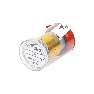 Elemento de 100 Watt en Línea 7/8″ para Wattmetro BIRD 43 en Rango de Frecuencia de 100 a 250 MHz.
