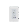 (ZWAVE) Tomacorriente con señal inalambrica Z-WAVE, compatible con HUB HC7, C8, puede ser un panel de alarma L5210, L7000 con Total Connect y Alarm.Com