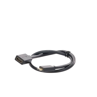 Adaptador Mini HDMI a HDMI (HDMI Tipo C)   / 18Gbps / 4K@60Hz / HDR /  Tecnología 3D / ARC / Carcasa PC+ABS / HDCP/ Longitud de 22 cm - Image 4