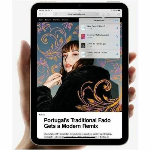 Tableta Apple iPad mini (2024) A2995 – 21.1cm (8.3″) – Apple A17 Pro (3 nm) Hexa-core (6 núcleos) – 8GB – 512GB Almacenamiento – 5G – Starlight