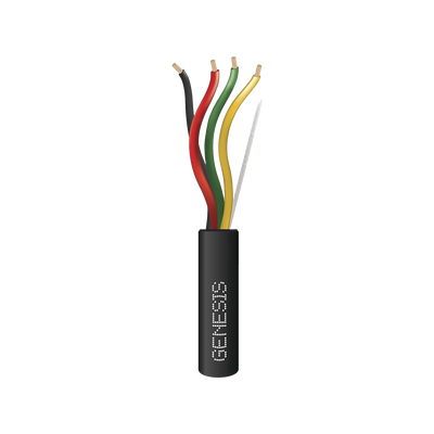 Carrete de Cable de 305m / 4 x 14 AWG / Cable DIRECT BURIAL / Color Negro / Para uso en Intemperie / Uso en Aplicaciones en Sistemas de Detección de Incendio y Sistemas de Evacuación