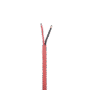 Bobina de 305 Metros de Alambre / 2 x 18 AWG / Riser / Tipo FPLR-CL3R, FT4 / Color Rojo / Para Aplicaciones en Sistemas de Detección de Incendio y Sistemas de Evacuación