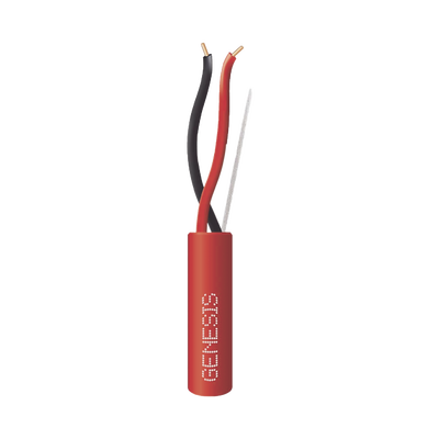 Bobina de 152 Metros de Alambre / 2 x 18 AWG / Riser / Resistente al Fuego / Color Rojo / Tipo FPLR- CL3R – C(UL) -FT4 / Para Sistemas Contra Incendio o Sistemas de Evacuación