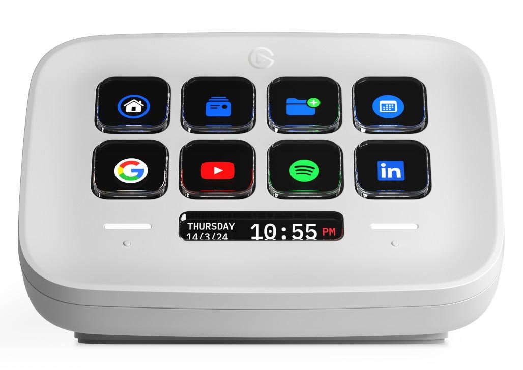 TECLADO ELGATO STREAM DECK CONTROLADOR 8 TECLAS LCD BLANCO 2 TOUCH POINTS ALAMBRICO 110GBJ9901