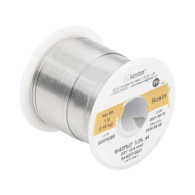 Rollo de Soldadura de 63% Sn y 37% Pb de 0.031″ con 454 gr.