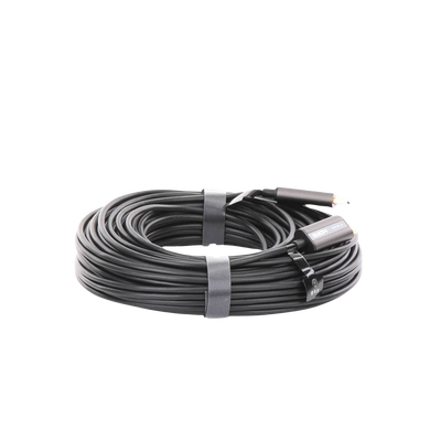 Cable HDMI de 30 Metros por Fibra Óptica 4K@60Hz | Fibra de 4 núcleos + Cobre estañado de 7 núcleos | Compatible con HDMI 2.0 | Alta velocidad 18 Gbps | 3D | HDR | Carcasa de  Zinc | Premium | 2 Años de Garantía. - Image 3