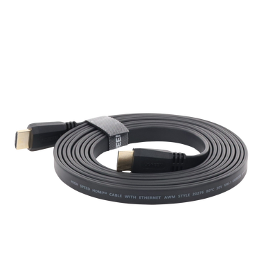 Cable HDMI 2.0 Plano de 3 m / 4K@60Hz / HDR / 3D / HEC (Canal Ethernet HDMI) / ARC (Canal de Retorno de Audio) / Color Profundo de 48 bits / Audio de 32 canales / HDCP /Audio Dolby True HD 7.1 / 18 Gbps / Estañado y Triple Blindaje / Anti Interfere - Image 4