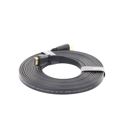 Cable HDMI 2.0 Plano de 5 m / 4K@60Hz / HDR / 3D / HEC (Canal Ethernet HDMI) / ARC (Canal de Retorno de Audio) / Color Profundo de 48 bits / Audio de 32 canales / HDCP /Audio Dolby True HD 7.1 / 18 Gbps / Estañado y Triple Blindaje / Anti Interfere - Image 4