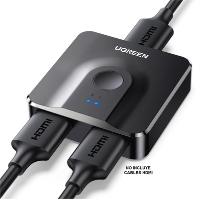 Switch/Divisor HDMI 4K 60Hz (Splitter)  | Bidireccional (2 Entradas 1 Salida/1 Entrada 2 Salidas | Switch Conmutable | Led Indicador | 3D | HDR | Dolby Atmos | Potente Chip IC | Diseño Compacto | No Requiere Energía - Image 3