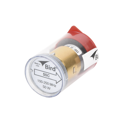 Elemento de 50 Watt en linea 7/8″ para Wattmetro BIRD 43 en Rango de Frecuencia de 100 a 250 MHz.
