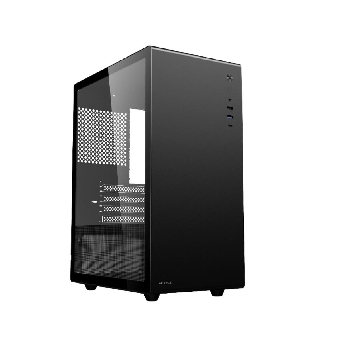 GABINETE ACTECK MINITORRE NEUSS PRO GI717 PANEL IZQ CRISTAL 1XUSB 3.0 1XUSB C COLOR NEGRO AC 935937