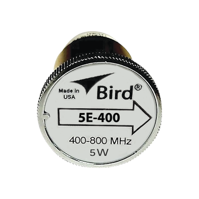 Elemento de 5 Watt en Línea 7/8″ para Wattmetro BIRD 43 en Rango de Frecuencia de 400 a 800 MHz.