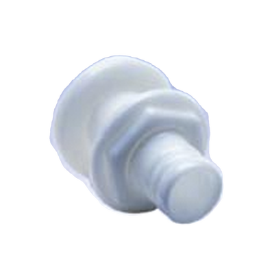Accesorio pasacascos de plástico de alto impacto, recto de 1-1/8″