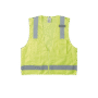 Chaleco de seguridad reflectante de alta visibilidad, mediano/grande. Con múltiples bolsillos de diferente capacidad