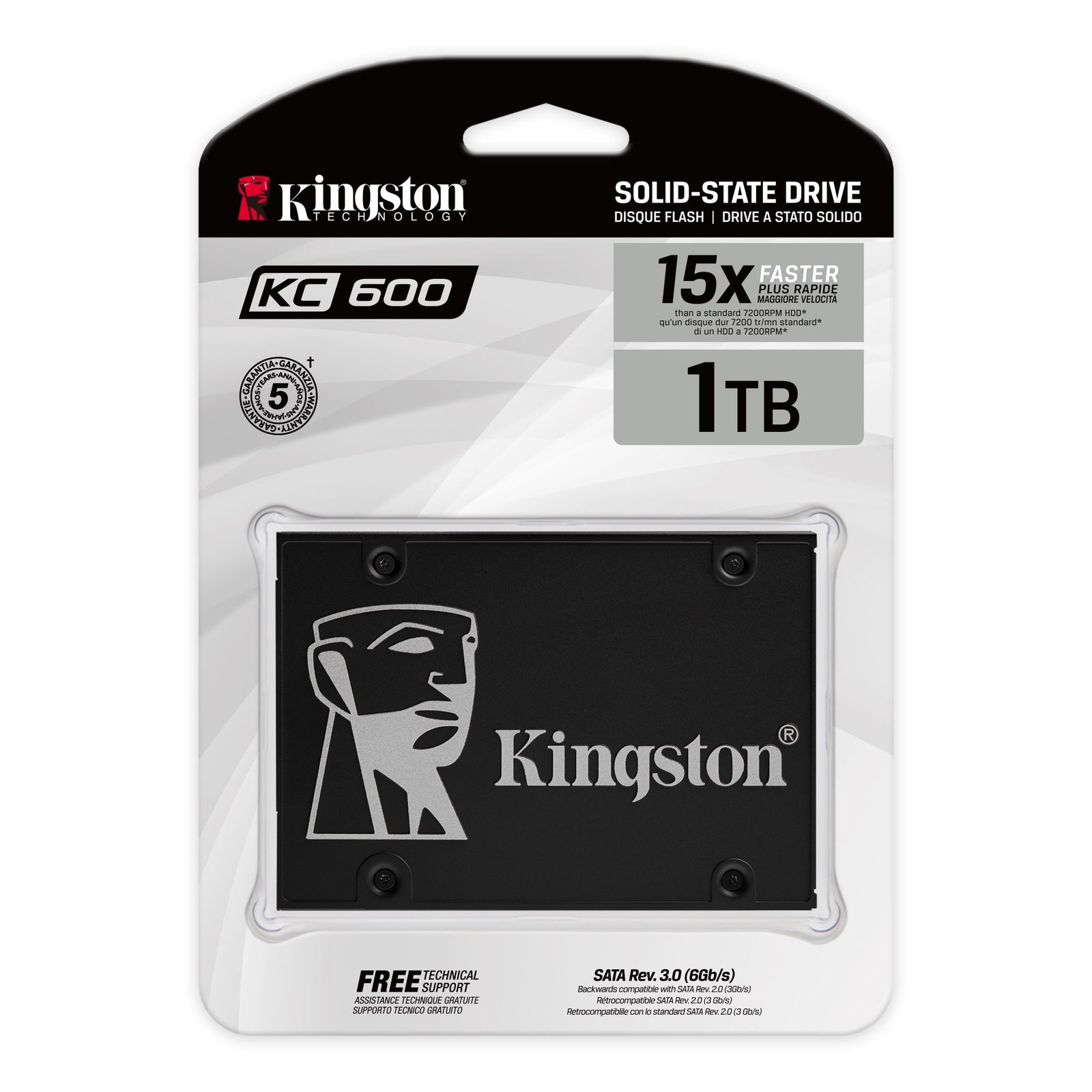 SSD INTERNO KINGSTON 1024G SATA REV 3.0 550MB S SKC600 1024G