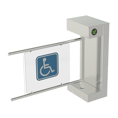 Torniquete De Cortesía Motorizado / Acabado En Acero Inoxidable Con Hoja de Acrílico / Bidireccional / Compatible con Cualquier Control De Acceso de Contacto Seco - Image 2