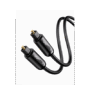 Cable Óptico Toslink (S/PDIF) de Alta Calidad para Audio Digital / 3 Metros / Tapa de Proteccion / Dolby 7.1 Canales / Diseño Durable / Plug & Play / Color Negro