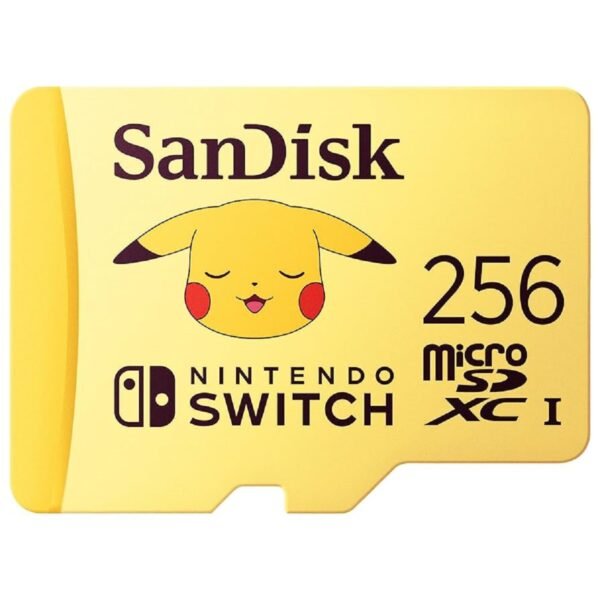 MEMORIA MICRO SDXC SANDISK NINTENDO SWITCH POKEMON 256GB U3 SDSQXAO 256G GN6ZK