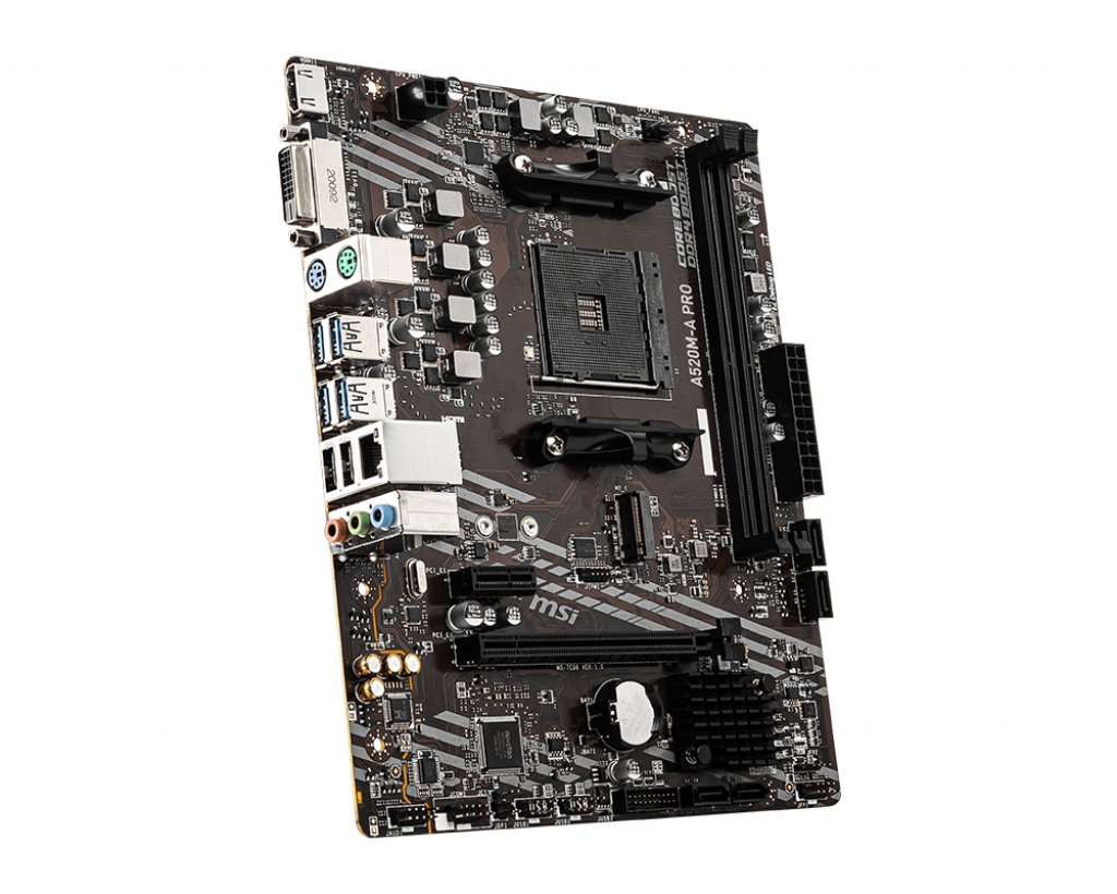 MB MSI A520 BULK MATX AM4 2SLOTS RAM 1HDMI 1DVI A520M A PRO BULK