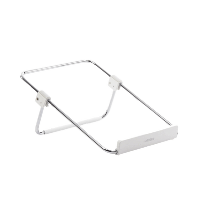 Soporte para Laptop / Plegable / Ajustable de 87 a 131 mm / Amplia compatibilidad 11”-16” / Capacidad de carga 20 KG / Antideslizante /  Ultra Ligero / Metal / ABS / Silicona / Color Plata