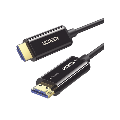 Cable HDMI de 10 Metros por Fibra Óptica 8K@60Hz / Fibra de 4 núcleos + Cobre estañado de 7 núcleos / Compatible con HDMI 2.1 / Alta velocidad 18 Gbps / 3D / HDR / Caja de Aleacion Zinc / Premium - Image 2